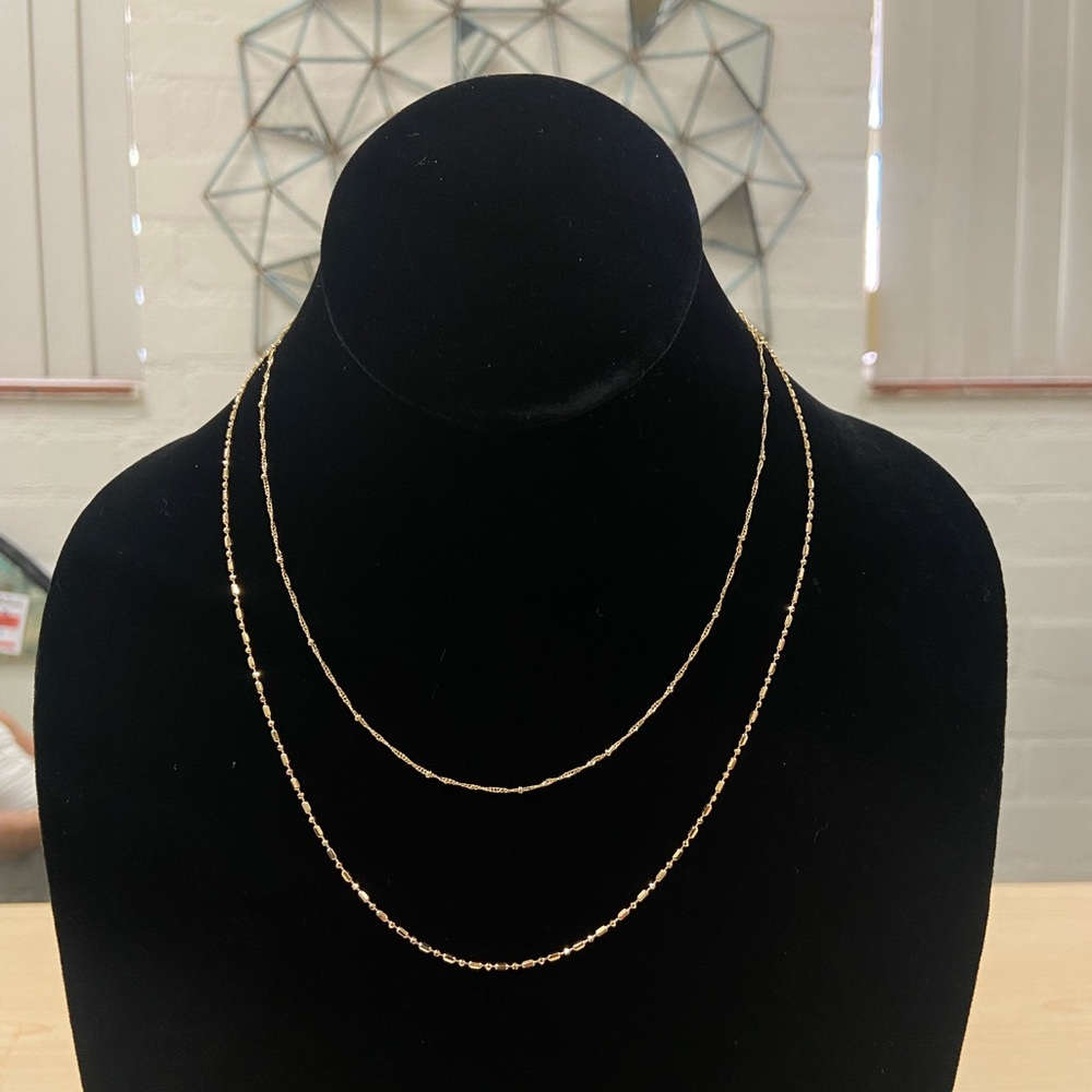 Gold Chain Layered Necklace